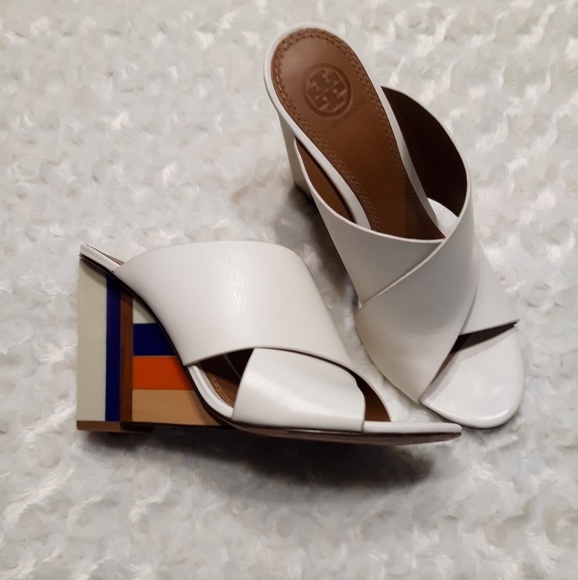 Tory Burch Shoes - Tory Burch Color Cube leather wedges